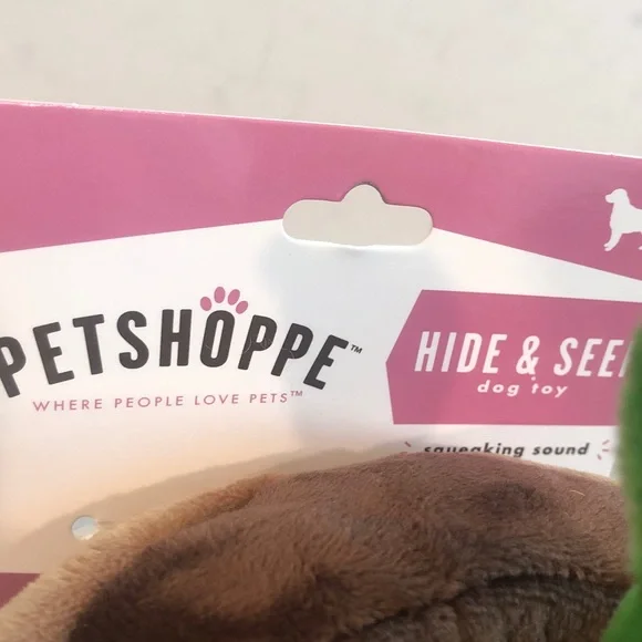 PetShop Plush Plant Pot Dog Toy - Green and Brown - Picture 4 of 6